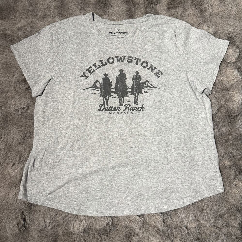Yellowstone Dutton Ranch Women’s T Shirt Size XXL Gray